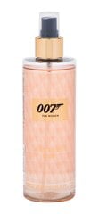 James Bond 007 Mysterious Rose For Women спрей для тела для женщин 250 мл цена и информация | Женская парфюмированная косметика | pigu.lt