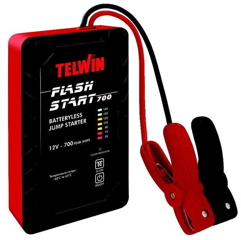 Paleidimo įrenginys Flash Start 700 (su super kondensatoriumi) Telwin 12 V цена и информация | Akumuliatorių krovikliai | pigu.lt
