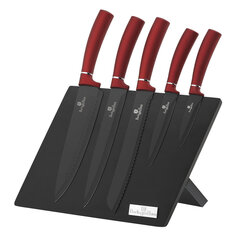 Berlinger Haus Black Burgundy Metallic Line набор ножей, из 6 частей цена и информация | Ножи и аксессуары для них | pigu.lt
