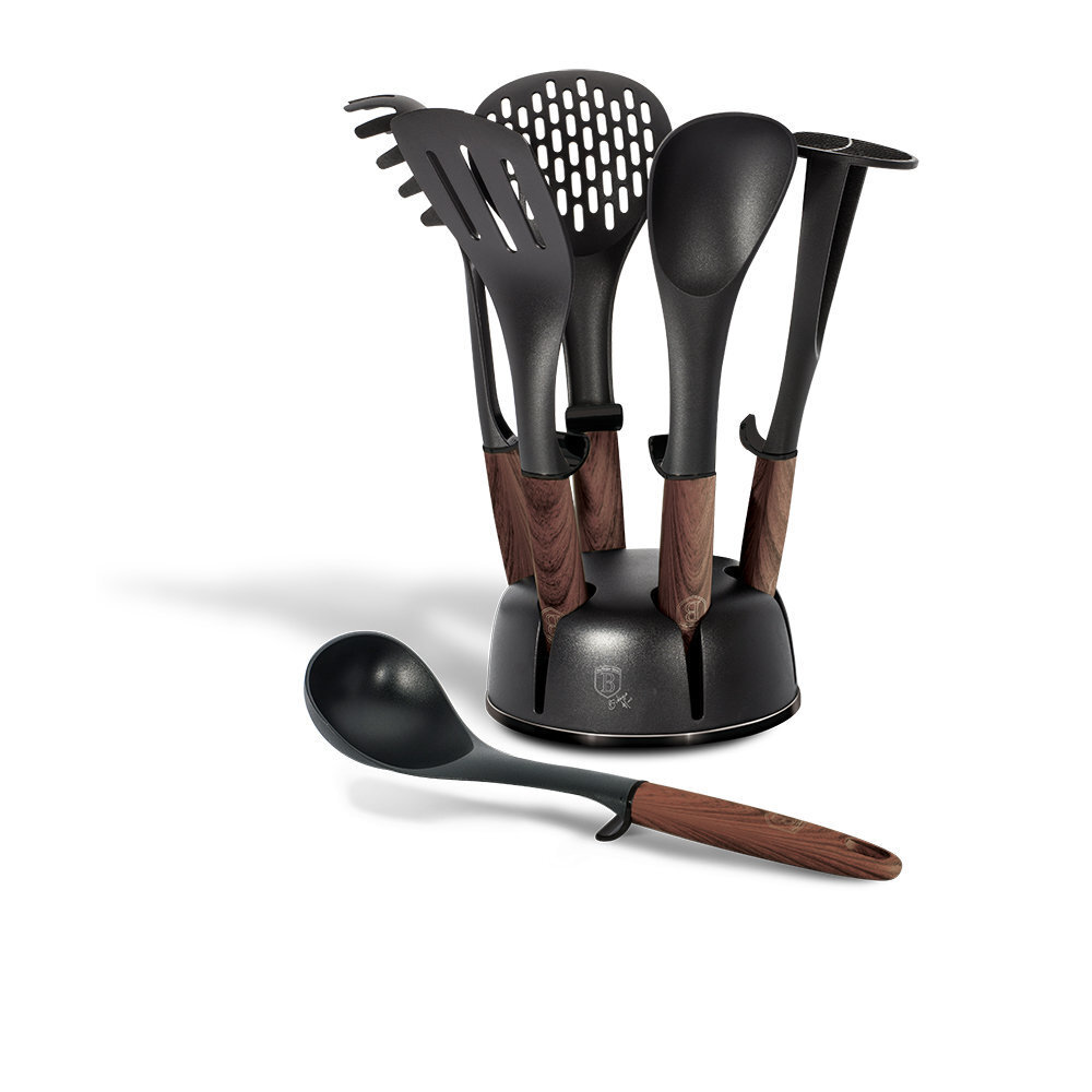 BerlingerHaus virtuvės įrankių rinkinys Ebony Rosewood Collection, 7 dalių цена и информация | Virtuvės įrankiai | pigu.lt