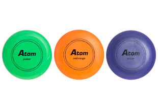 Комплект летающих дисков Atom Sports Frisbee Golf, 3 шт цена и информация | Диск-гольф | pigu.lt