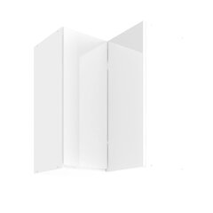Подвесной угловой шкафчик Lupus Vegas 1D 60 см, белый цена и информация | Кухонные шкафчики | pigu.lt