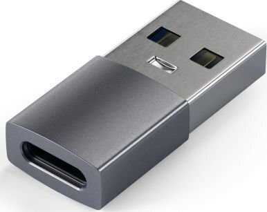 Adapteris USB-A į USB-C Satechi, pilkos spalvos kaina ir informacija | Adapteriai, USB šakotuvai | pigu.lt