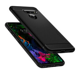 Spigen Rugged Armor LG G8 ThinQ Matte Black, juodos spalvos, rankinės kaina ir informacija | Telefono dėklai | pigu.lt