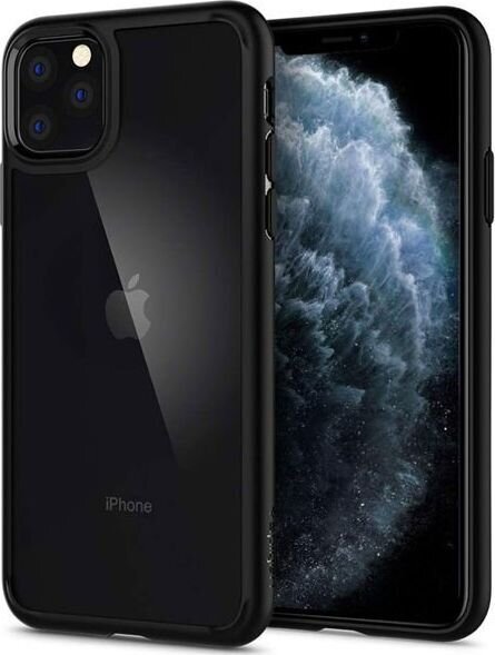 SPIGEN ULTRA HYBRID IPHONE 11 PRO MAX MATTE BLACK kaina ir informacija | Telefono dėklai | pigu.lt