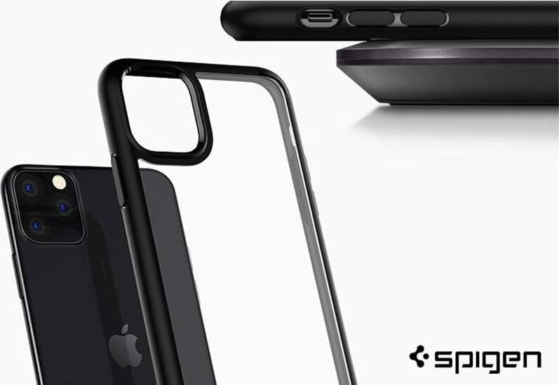 SPIGEN ULTRA HYBRID IPHONE 11 PRO MAX MATTE BLACK kaina ir informacija | Telefono dėklai | pigu.lt