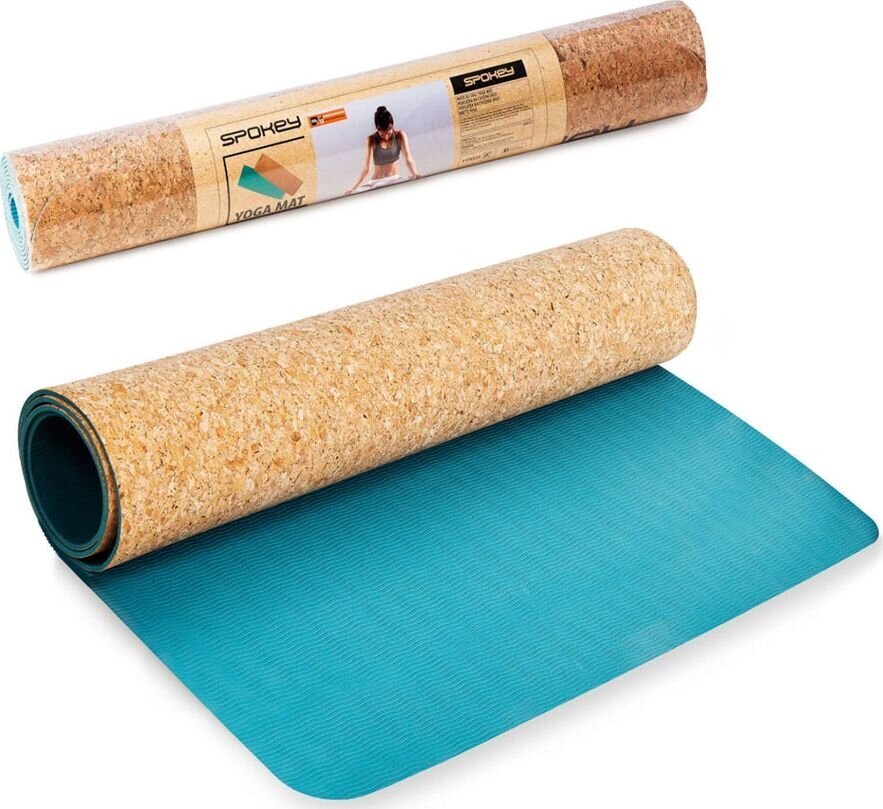 Jogos kilimėlis Spokey Savasana 180x60x0,4 cm, mėlynas цена и информация | Kilimėliai sportui | pigu.lt