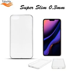 Чехол TakeMe Ultra Slim, 0.3мм, Apple iPhone 14 Pro Max, прозрачный цена и информация | Чехлы для телефонов | pigu.lt