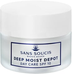 Dieninis veido kremas Sans Soucis Deep Moist Depot Day Care SPF 10, 50 ml kaina ir informacija | Veido kremai | pigu.lt