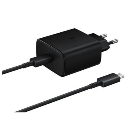 Samsung EP-TA845XBEGWW Quick Charge 3.0 / 45W kelioninis adapteris + C tipo laidas juodas kaina ir informacija | Krovikliai telefonams | pigu.lt