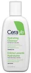 Valomasis veido ir kūno kremas CeraVe Hydrating Cleanser, 88 ml kaina ir informacija | CeraVe Kvepalai, kosmetika | pigu.lt