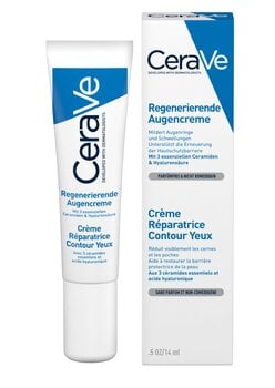 Крем для контура глаз от отеков и темных кругов CeraVe Eye Repair, 14 мл цена и информация | Сыворотки, кремы для век | pigu.lt