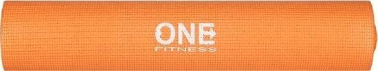 Jogos kilimėlis One Fitness YM02 173x61x0,6 cm, oranžinis kaina ir informacija | Kilimėliai sportui | pigu.lt