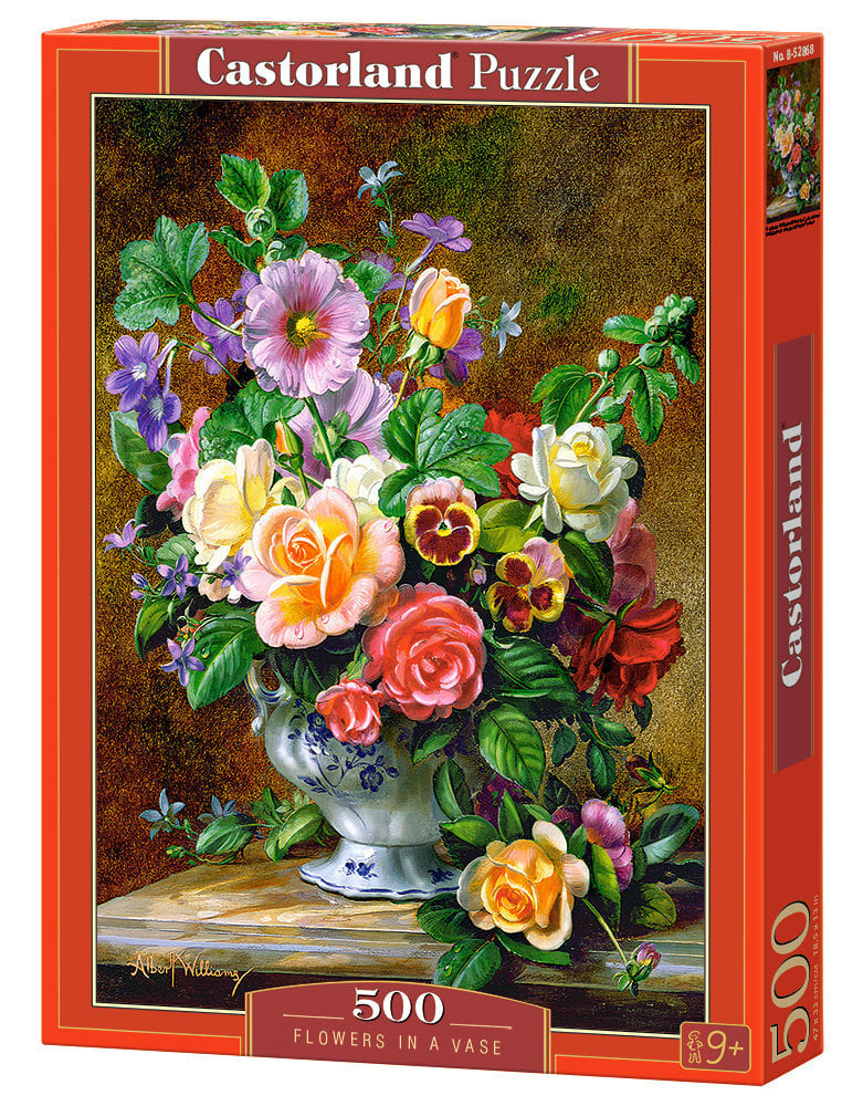 Dėlionė "Flowers in a Vase" Castorland, 500 d. kaina ir informacija | Dėlionės (puzzle) | pigu.lt