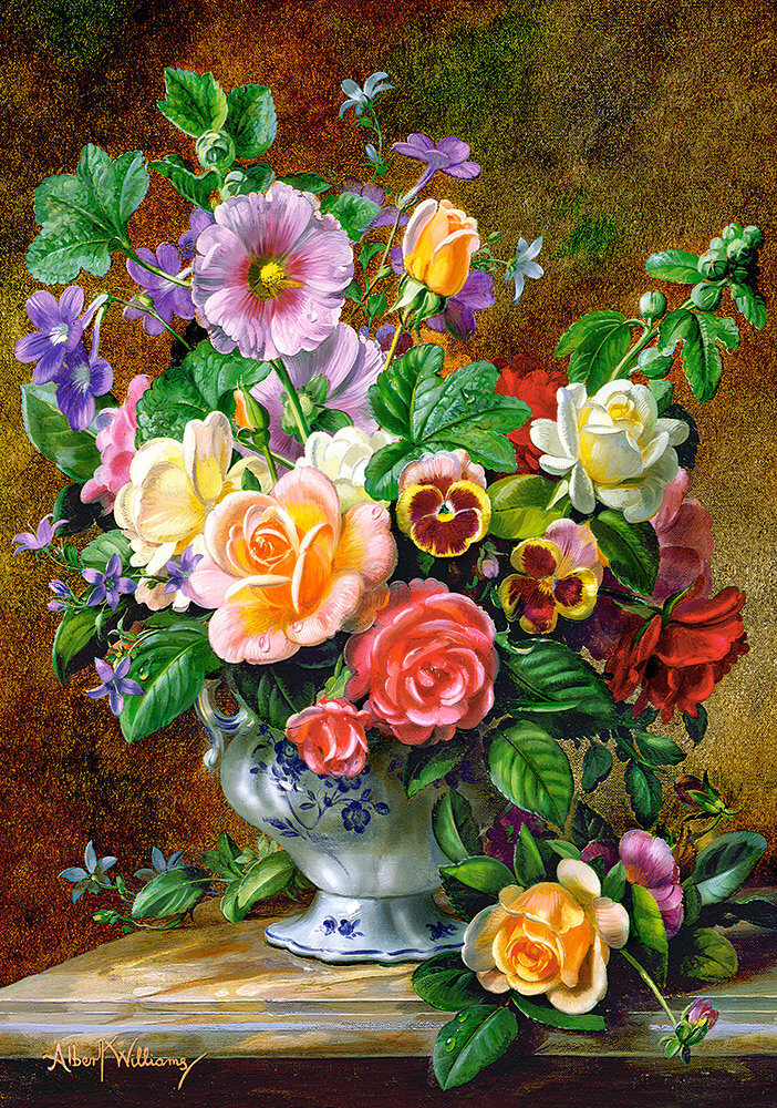 Dėlionė "Flowers in a Vase" Castorland, 500 d. цена и информация | Dėlionės (puzzle) | pigu.lt