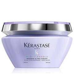 Маска нейтрализующая желтый оттенок для светлых волос Kerastase Blond Absolu Ultra-Violet 200 мл цена и информация | Средства для укрепления волос | pigu.lt