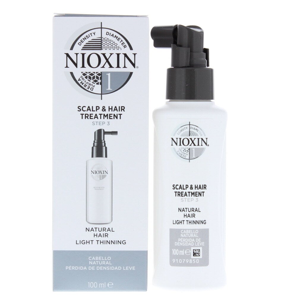 Serumas nuo plaukų slinkimo Nioxin System 1 Scalp & Hair Treatment 100 ml kaina ir informacija | Priemonės plaukų stiprinimui | pigu.lt