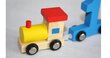 Lavinamoji medinė dėlionė "Traukinys su skaičiais" kaina ir informacija | Žaislai kūdikiams | pigu.lt