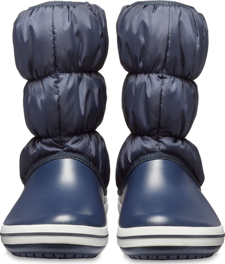 Crocs™ aulinukai žiemai Winter Puff Boot, Navy/White kaina ir informacija | Žieminiai batai vaikams | pigu.lt