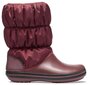 Crocs™ aulinukai žiemai Winter Puff Boot, Burgundy/Black kaina ir informacija | Žieminiai batai vaikams | pigu.lt