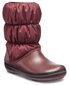 Crocs™ aulinukai žiemai Winter Puff Boot, Burgundy/Black kaina ir informacija | Žieminiai batai vaikams | pigu.lt