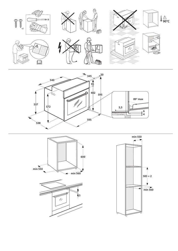 Whirlpool W9 OM2 4S1 P BSS Orkaitė цена и информация | Orkaitės | pigu.lt