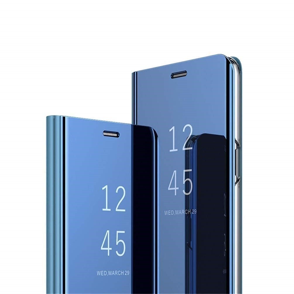 Mocco Clear View, Atverčiamas dėklas Samsung G975 Galaxy S10 Plus telefonui, Mėlyna цена и информация | Telefono dėklai | pigu.lt