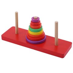Medinis bokštas "Žiedai" kaina ir informacija | Žaislai kūdikiams | pigu.lt