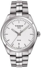 Часы Tissot мужские t-classic PR 100 T101.410.11.031.00, цвет серебро цена и информация | Мужские часы | pigu.lt