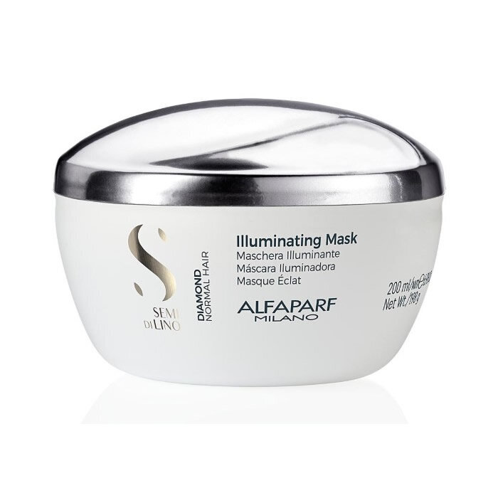 Spindesio suteikianti plaukų kaukė Arfaparf Milano Semi Di Lino Diamond Illuminating 200 ml цена и информация | Priemonės plaukų stiprinimui | pigu.lt