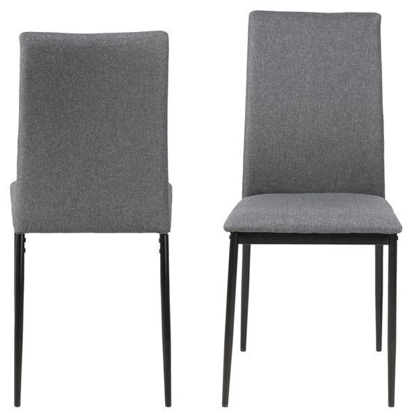 4-ių kėdžių komplektas Demina, pilkas kaina ir informacija | Virtuvės ir valgomojo kėdės | pigu.lt