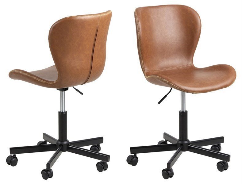 Darbo kėdė Batilda-A1, ruda kaina ir informacija | Biuro kėdės | pigu.lt
