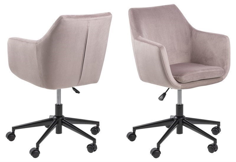Darbo kėdė Nora, šviesiai rožinė kaina ir informacija | Biuro kėdės | pigu.lt