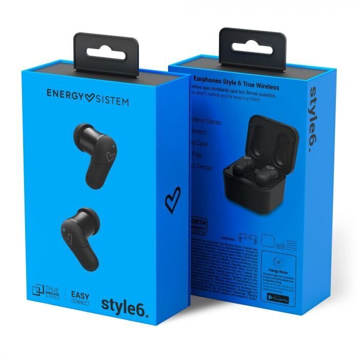 Energy Sistem Style 6 True Wireless kaina ir informacija | Ausinės | pigu.lt