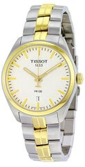 Tissot moteriškas laikrodis T-Classic PR 100 Gent T101.410.22.031.00, auksinės/pilkos spalvos kaina ir informacija | Moteriški laikrodžiai | pigu.lt