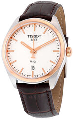 Tissot vyriškas laikrodis Classic PR 100 Gent T101.410.26.031.00, rudos/sidabrinės spalvos kaina ir informacija | Vyriški laikrodžiai | pigu.lt