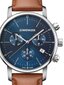 Urban Classic vyriškas laikrodis Chrono 01.1743.104, rudos/mėlynos spalvos kaina ir informacija | Vyriški laikrodžiai | pigu.lt