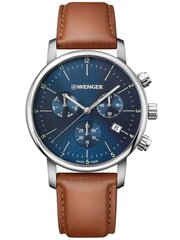 Мужские часы Urban Classic Chrono 01.1743.104, коричневый/синий цена и информация | Мужские часы | pigu.lt