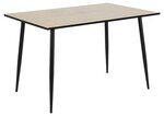 Обеденный стол Wilma, беленый дуб/черный