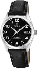 Festina vyriškas laikrodis classic strap 20446/3, juodas kaina ir informacija | Vyriški laikrodžiai | pigu.lt