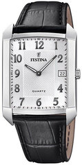 Festina vyriškas laikrodis classic strap 20464/1, juodo/bata spalva kaina ir informacija | Vyriški laikrodžiai | pigu.lt