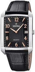 Festina vyriškas laikrodis classic strap 20464/3, juodas kaina ir informacija | Vyriški laikrodžiai | pigu.lt