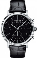 Женские часы Tissot T-Classic Carson Premium Chronograph T122.417.16.051.00, черные цена и информация | Женские часы | pigu.lt