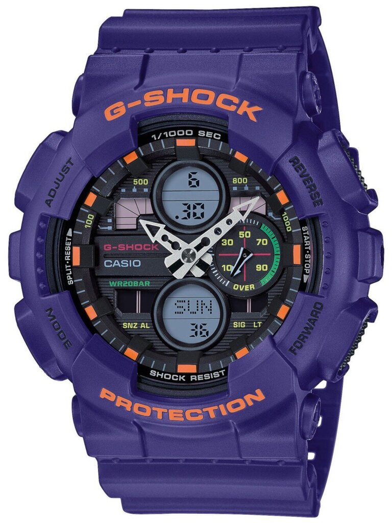 Laikrodis vyrams Casio The G/G-Shock GA-140-6AER (411) цена и информация | Vyriški laikrodžiai | pigu.lt