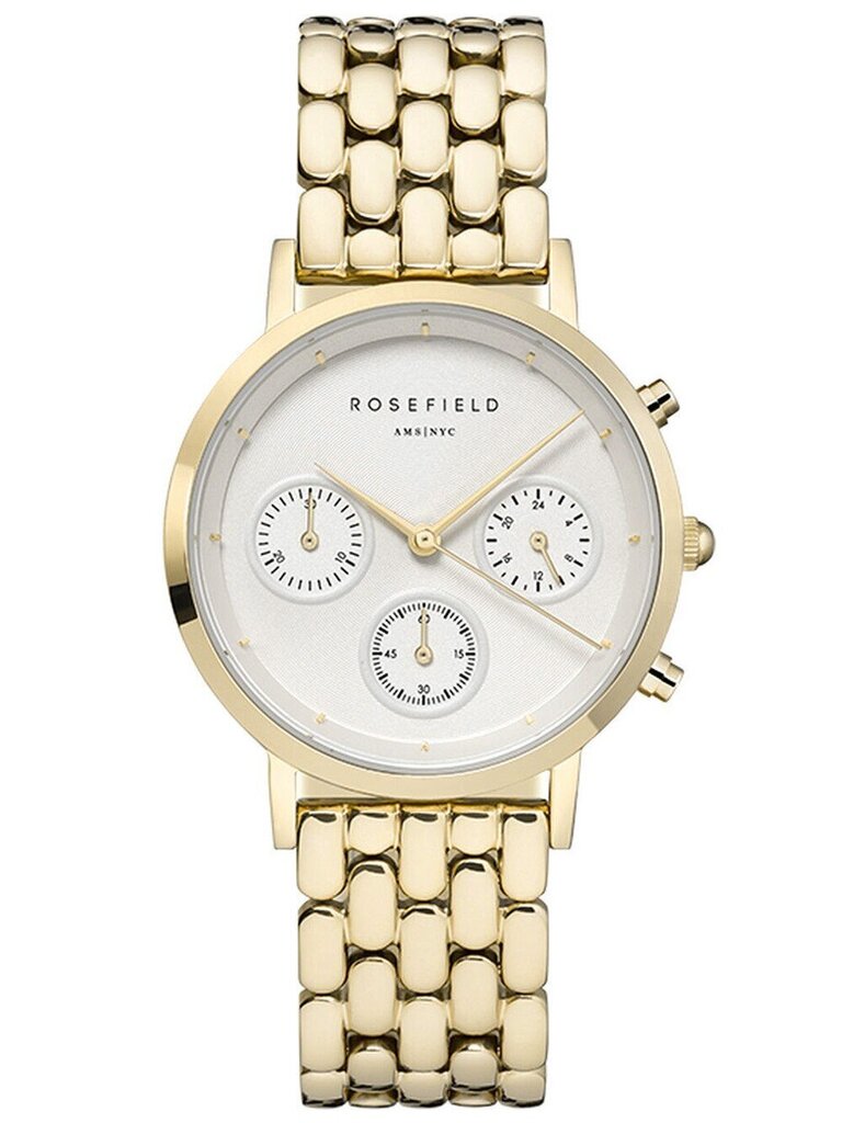 Moteriškas laikrodis Chrono White Gold kaina ir informacija | Moteriški laikrodžiai | pigu.lt