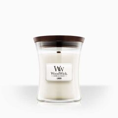 WoodWick ароматическая свеча Linen, 275 г цена и информация | Подсвечники, свечи | pigu.lt