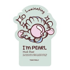 Осветляющая листовая маска для лица Tonymoly I'm Pearl Mask, 1 шт. цена и информация | Маски для лица, патчи для глаз | pigu.lt
