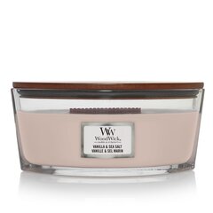 WoodWick ароматическая свеча Sea Salt & Vanilla, 453.6 г цена и информация | Подсвечники, свечи | pigu.lt