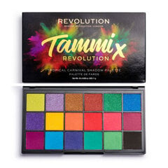 Akių šešėlių paletė Revolution Tammi X Eyeshadow palette Tropical Carnival, 18 g kaina ir informacija | Akių šešėliai, pieštukai, blakstienų tušai, serumai | pigu.lt