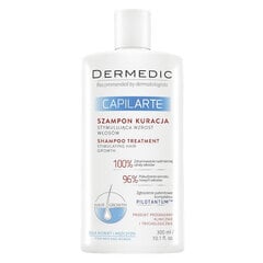 Plaukų augimą skatinantis šampūnas  Dermedic Capilarte, 300 ml kaina ir informacija | Šampūnai | pigu.lt
